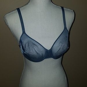 NWOT Soma Sheer Shape Bra Blue 34B